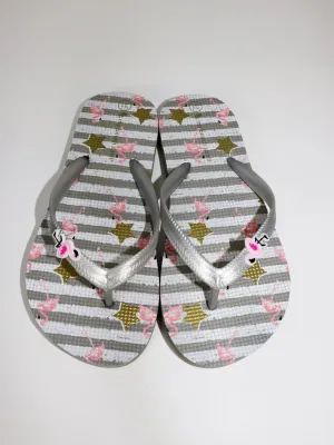 Stars Flamingoes beach slipper