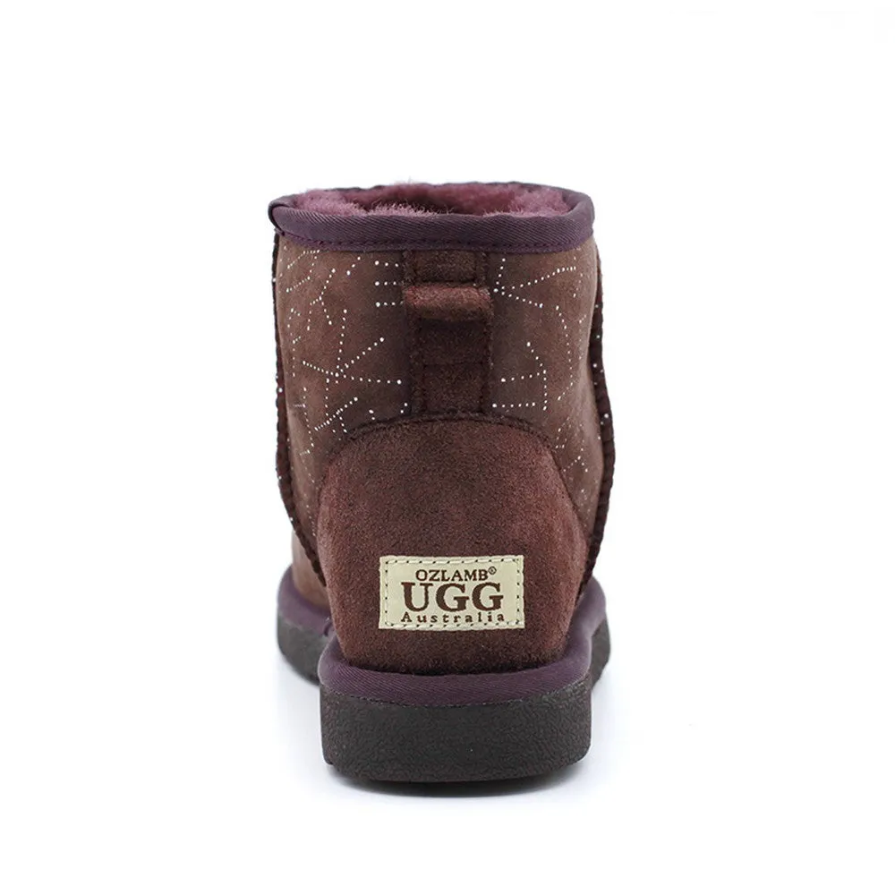 Starsky Short Ugg Boot - Wine Red