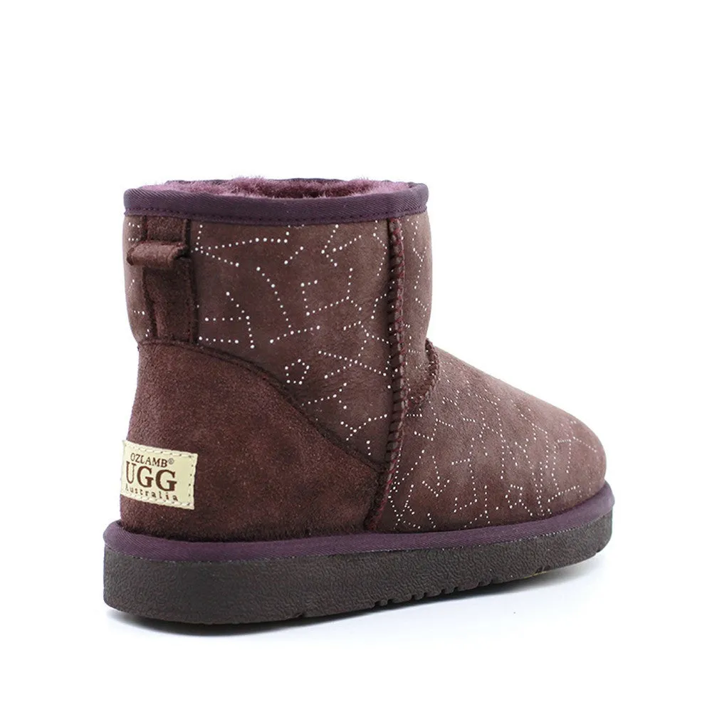 Starsky Short Ugg Boot - Wine Red