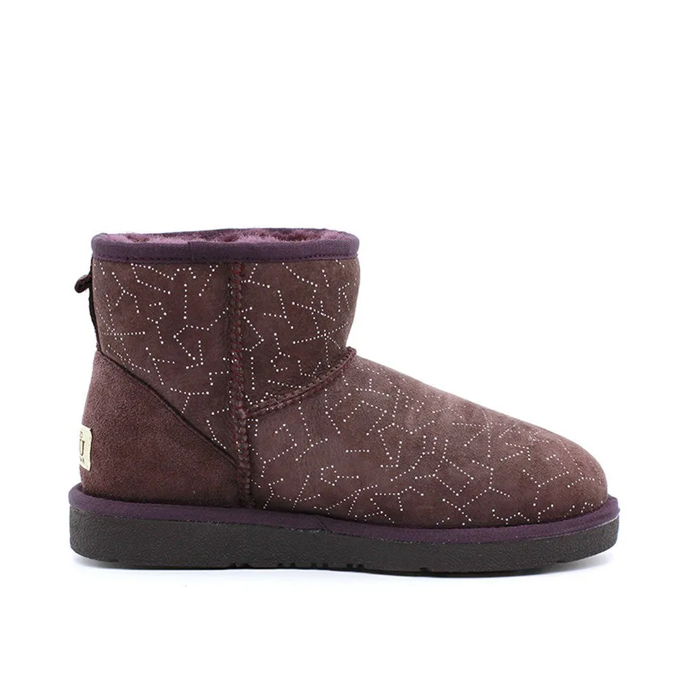 Starsky Short Ugg Boot - Wine Red