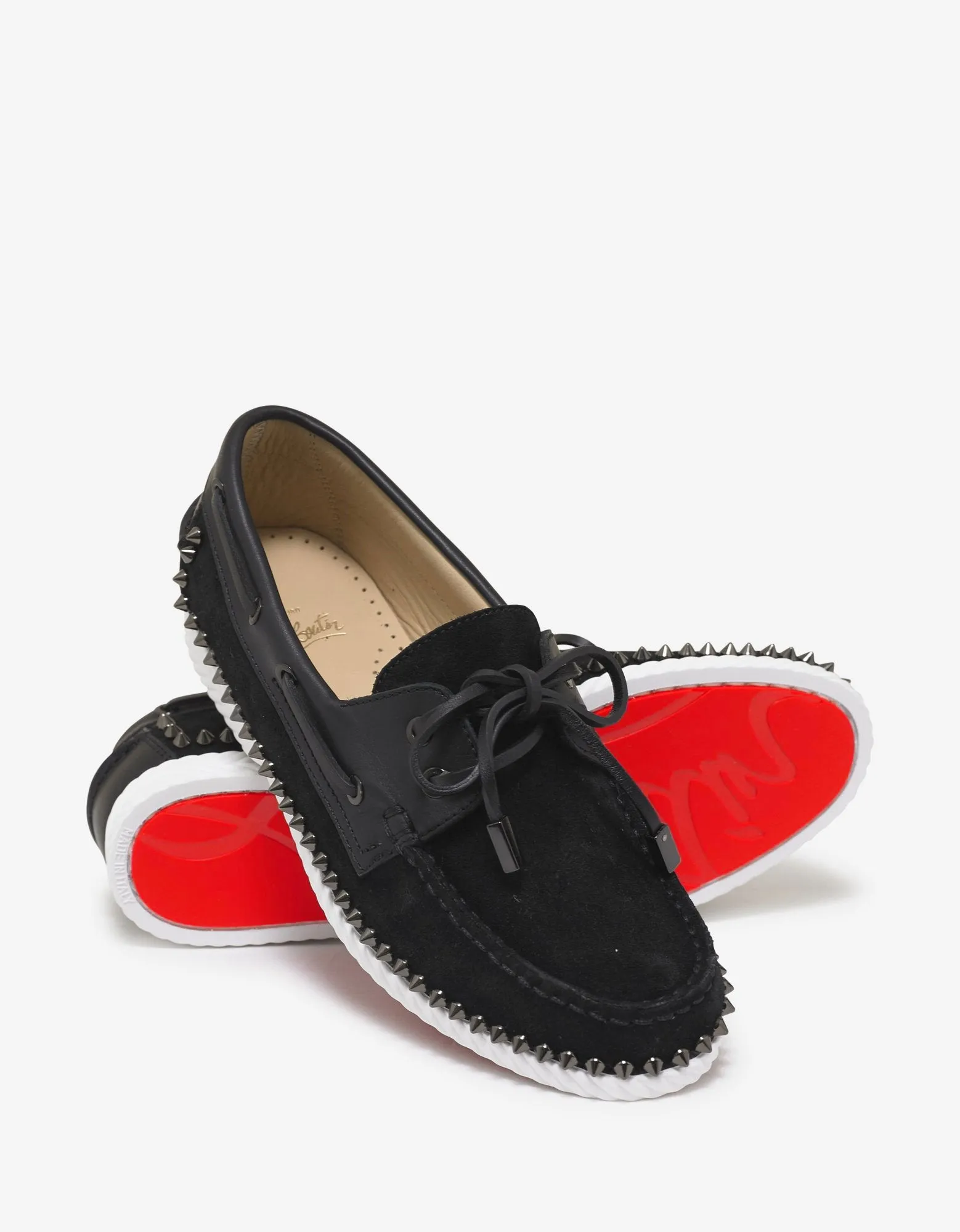 Steckel Flat Crosta Wax Boat Shoes -