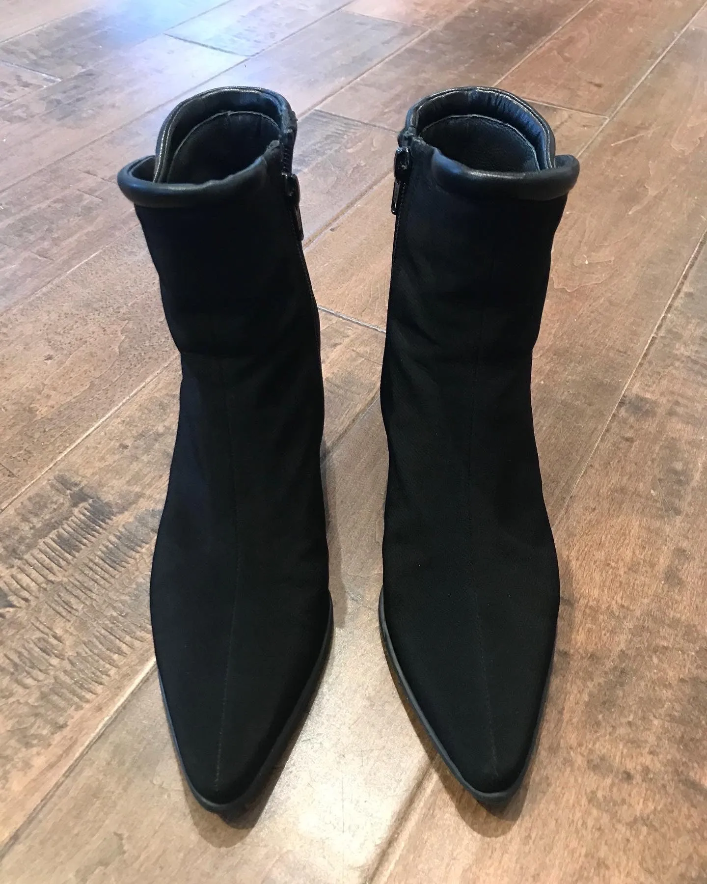 STUART WEITZMAN Nylon Leather Ankle Boots