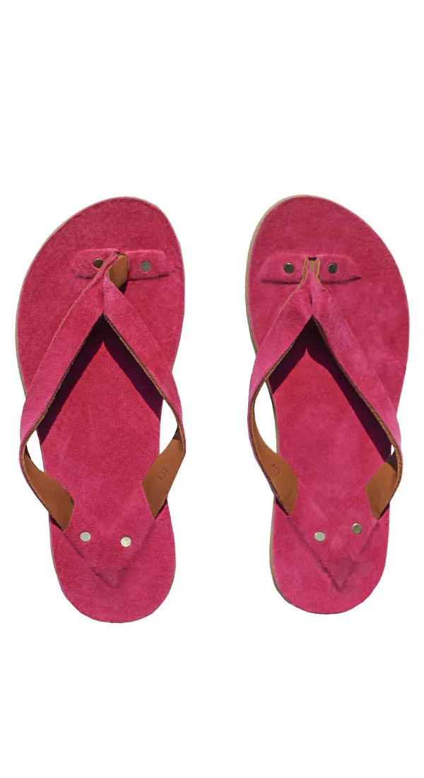 Suede Flip Flops