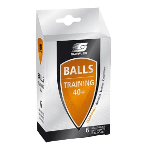 SUNFLEX Training 40  Table Tennis Balls - WHITE