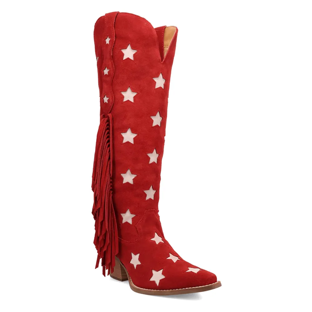 Super Star Fringe Snip Toe Cowboy Boots