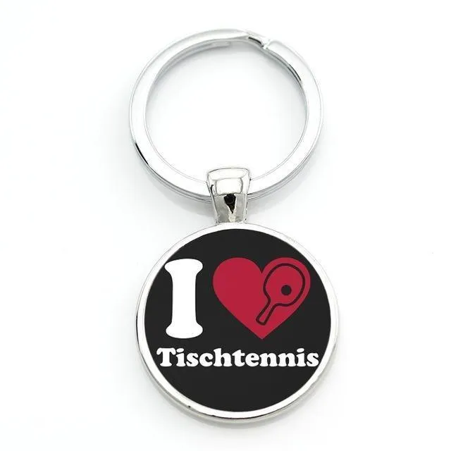 Table Tennis Key Ring