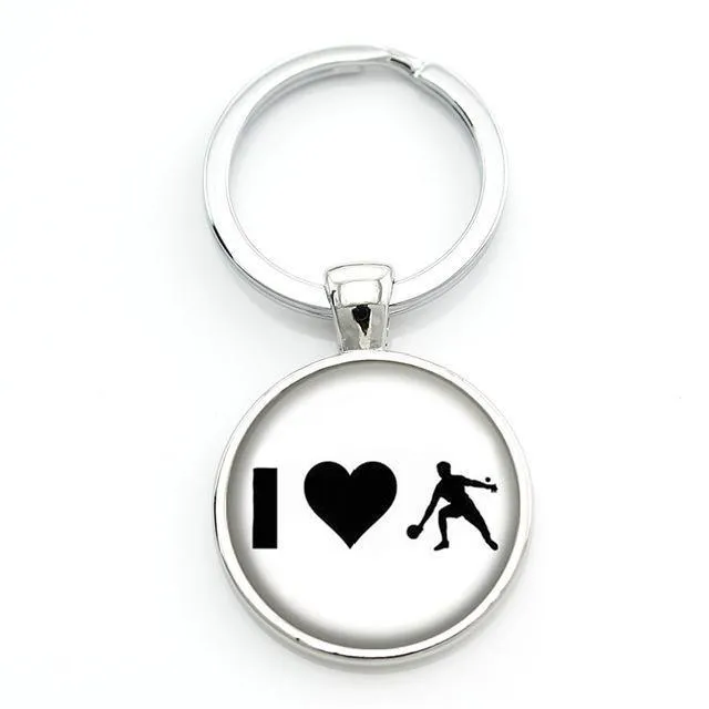 Table Tennis Key Ring