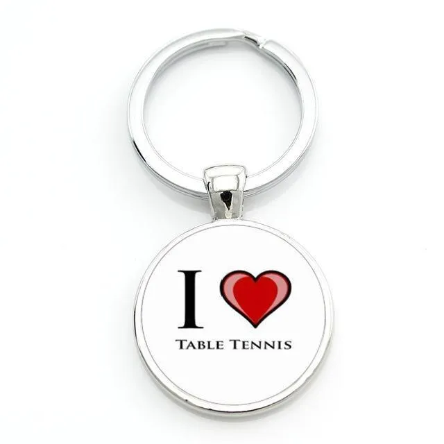 Table Tennis Key Ring