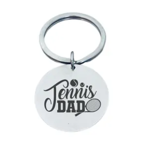 Tennis Dad Keychain