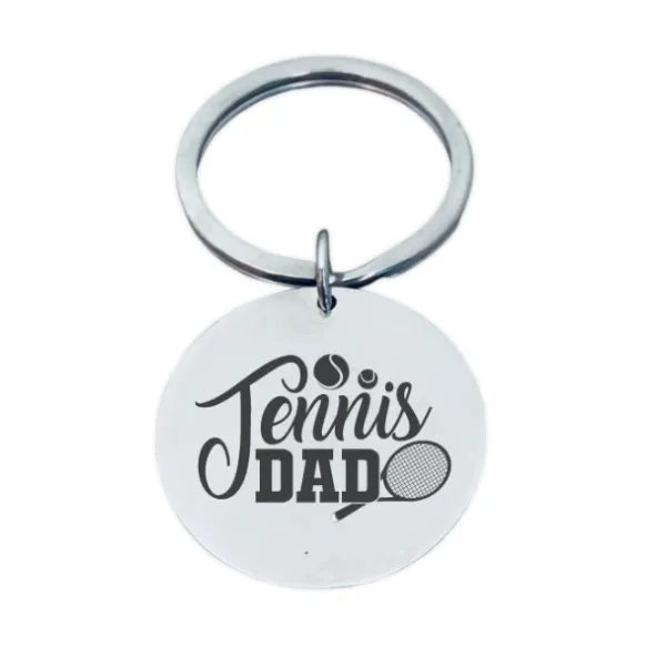 Tennis Dad Keychain