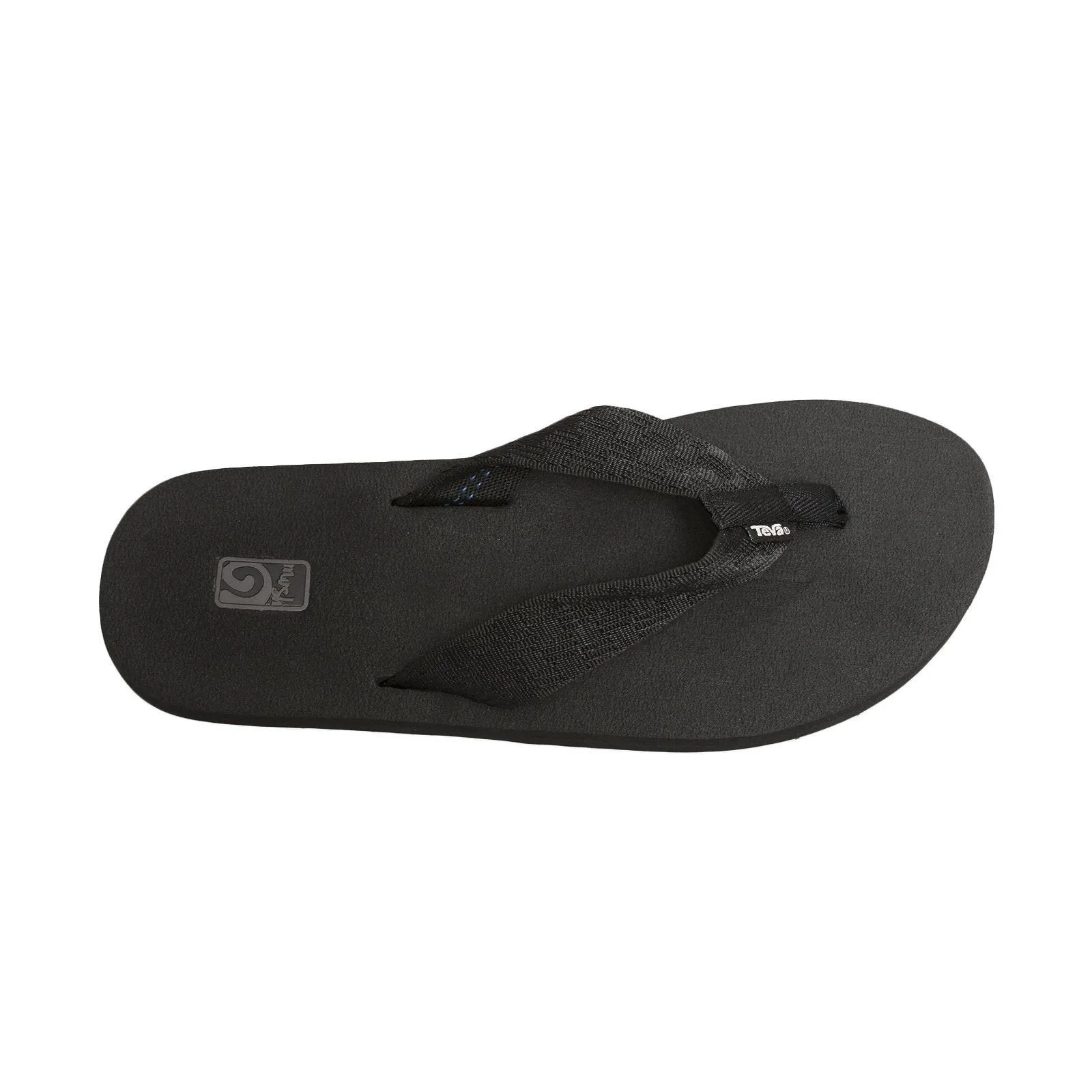 Teva Mush II Brick Black Flip Flops - Men's