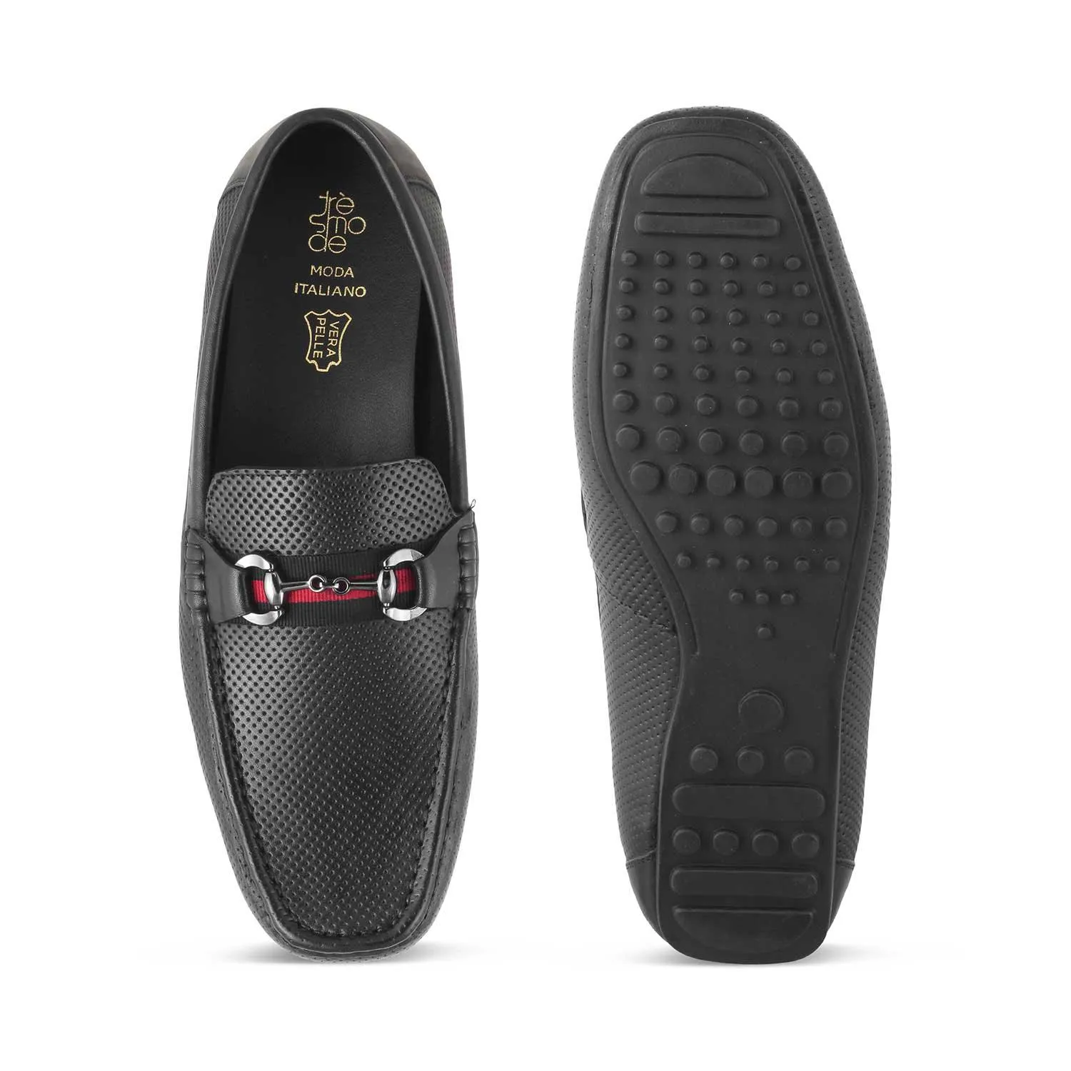 The Cedrive Black Men's Driving Loafers Tresmode