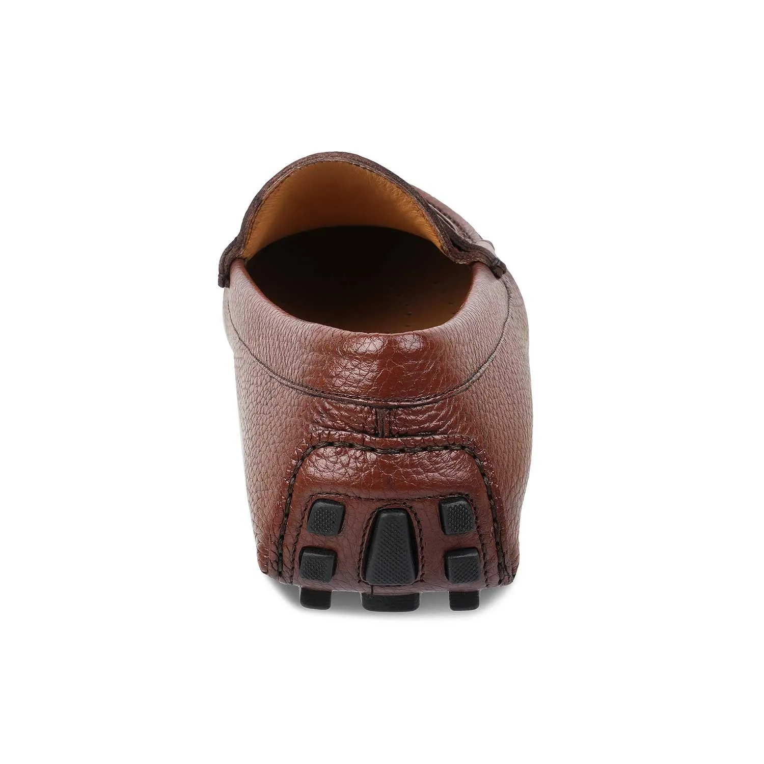 The Maiorico Brown Men's Handcrafted Leather Driving Loafers Tresmode