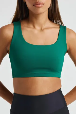 The Recycled Go-To Bra in Malachite