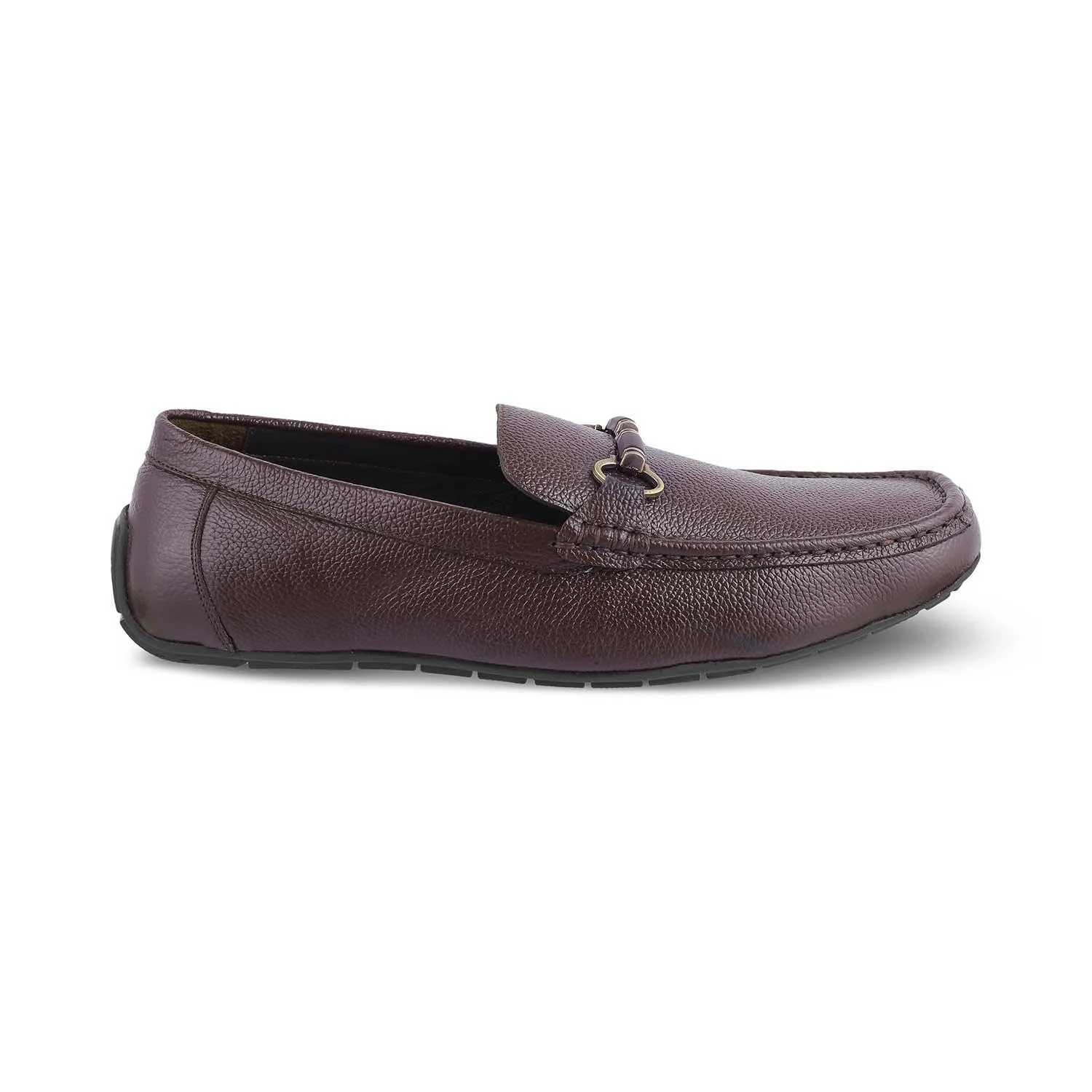 The Robuk Brown Men's Leather Driving Loafers Tresmode