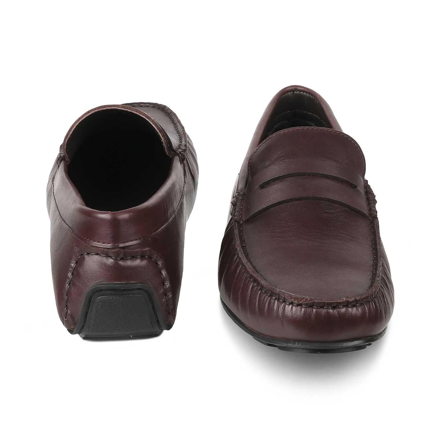 The Sloafer Brown Men's Leather Driving Loafers Tresmode