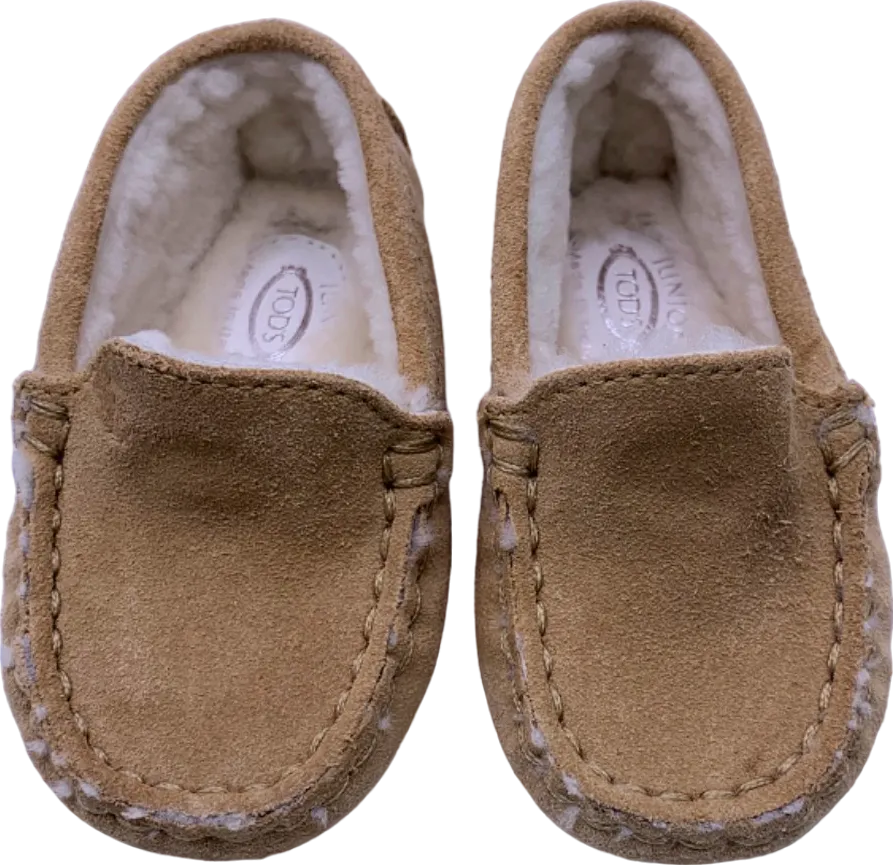 Tods Tan Suede Moccasins EU 19