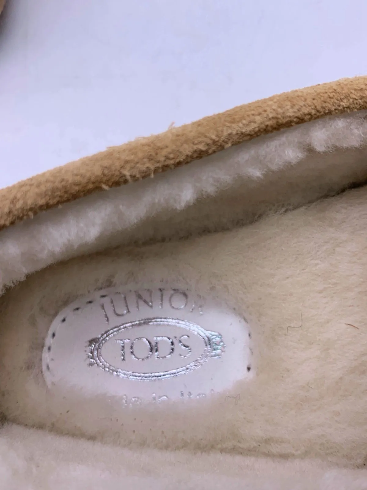 Tods Tan Suede Moccasins EU 19