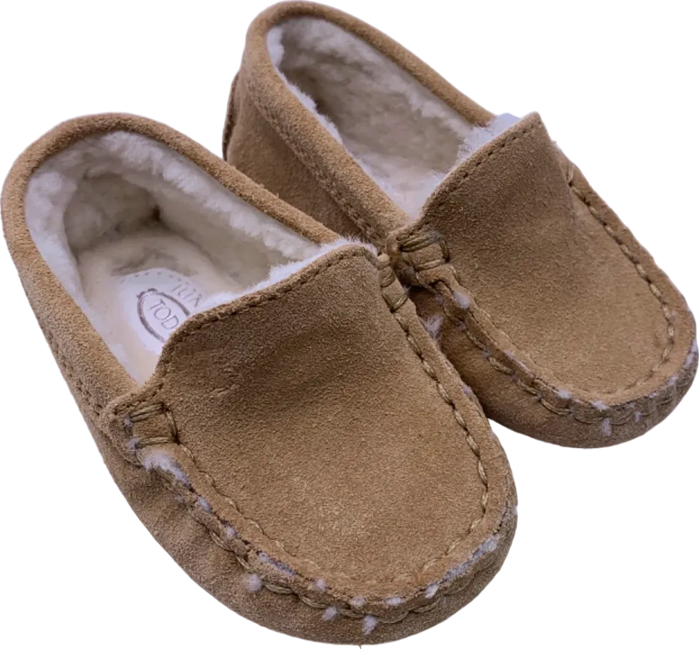 Tods Tan Suede Moccasins EU 19