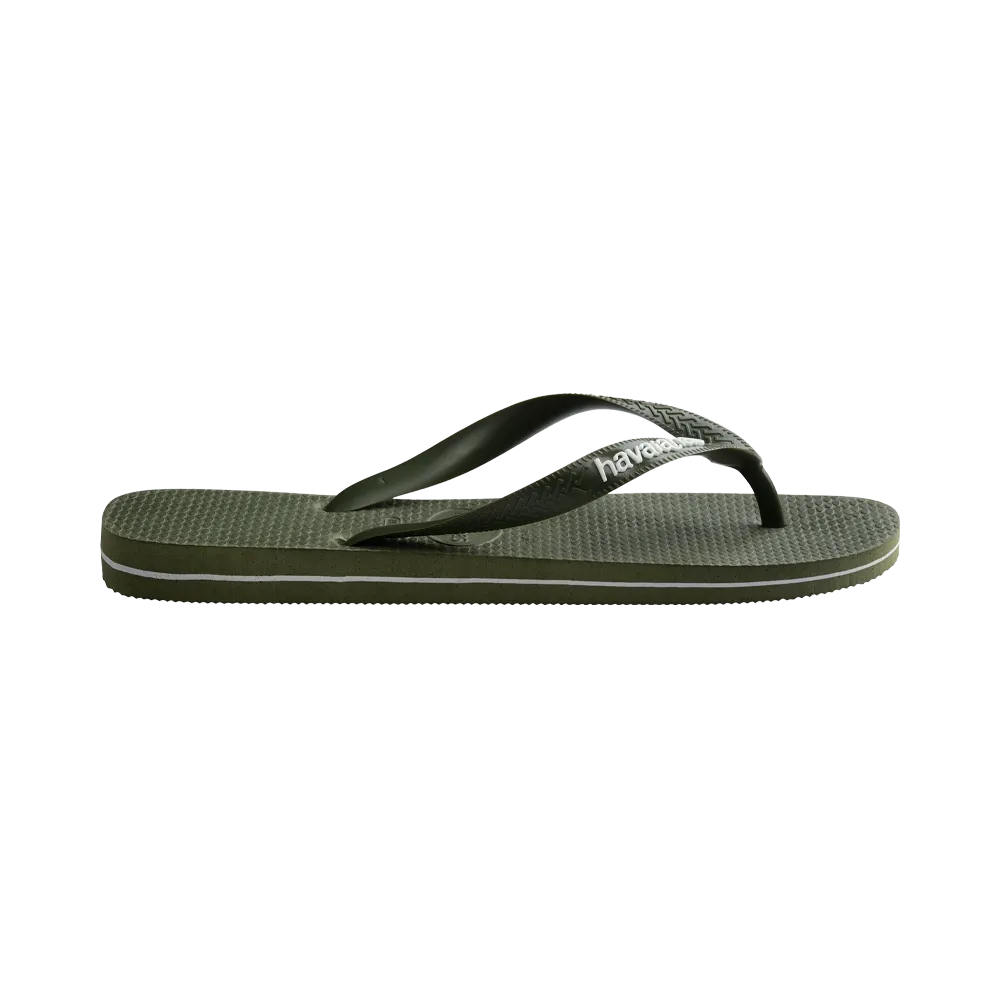 Top Rubber Logo Filete Flip Flops