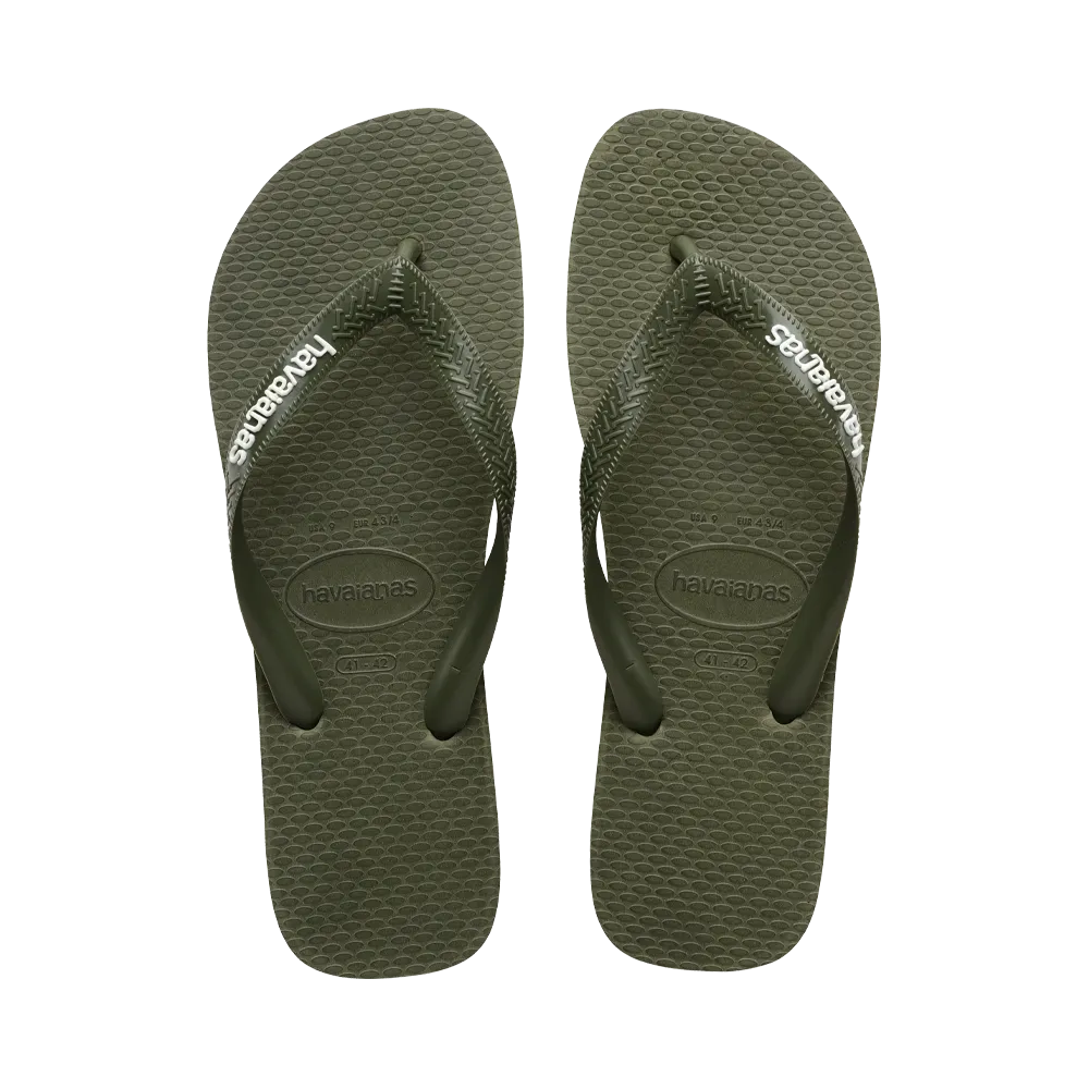 Top Rubber Logo Filete Flip Flops