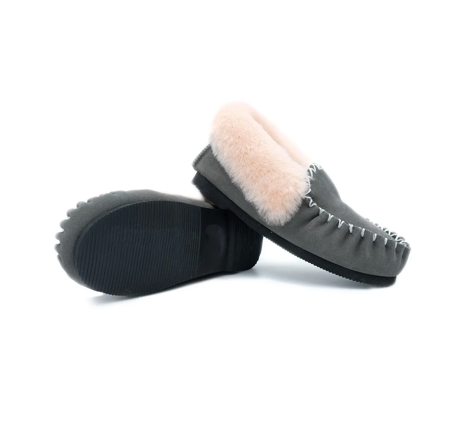 Traditional Sheepskin Moccasins - Men’s, Women’s, 100% Australian Sheepskin UGG Slippers