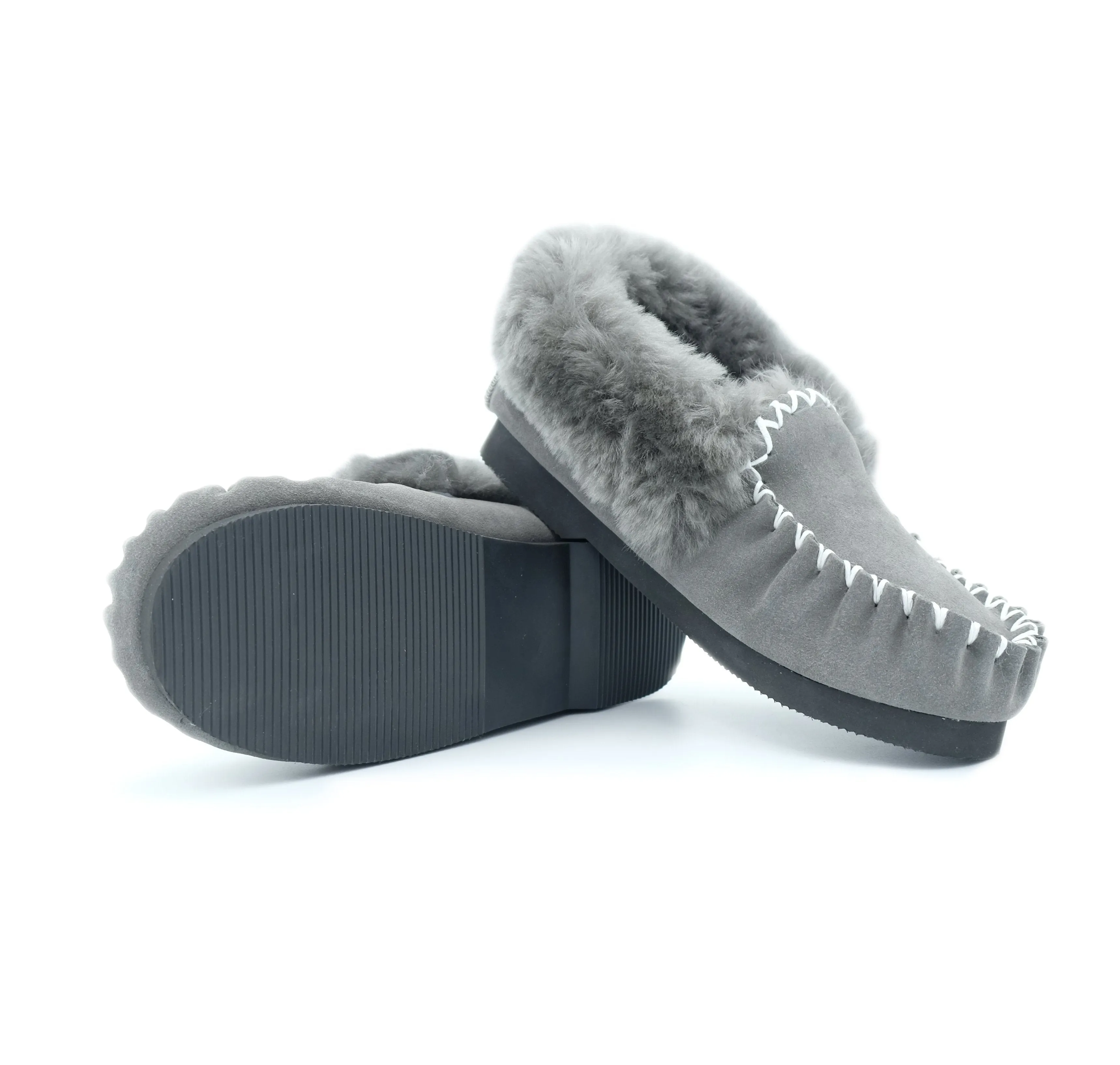 Traditional Sheepskin Moccasins - Men’s, Women’s, 100% Australian Sheepskin UGG Slippers