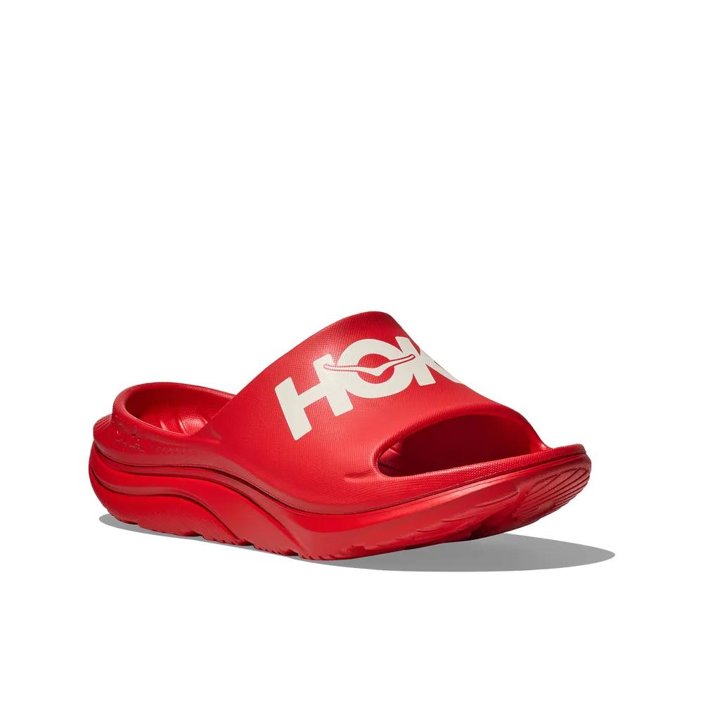 Unisex Ora Athletic Slide - Vermillion/White