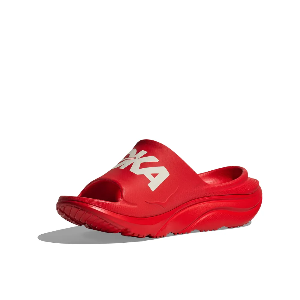 Unisex Ora Athletic Slide - Vermillion/White