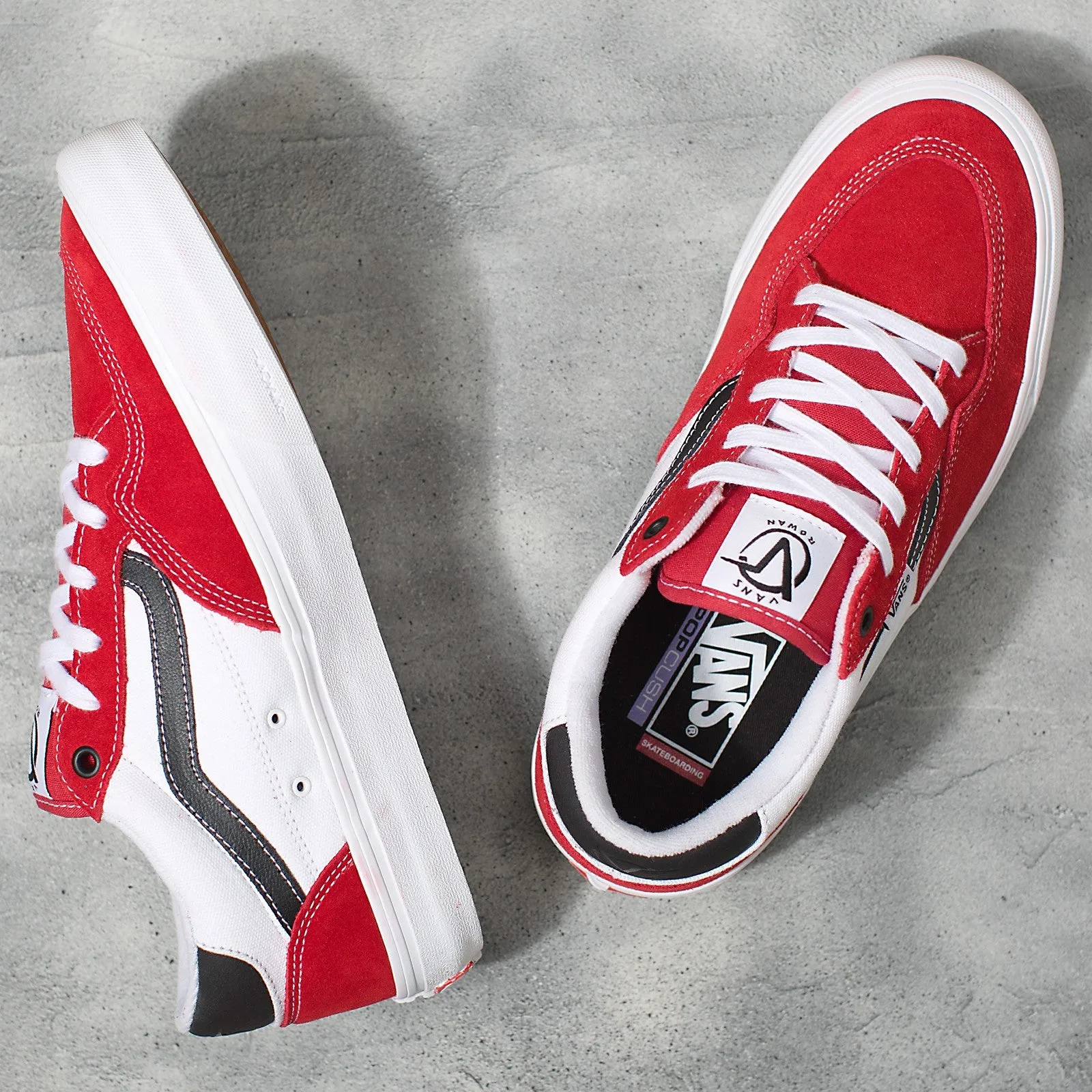 Vans Rowan Skateboard Shoe - Athletic Black/Red