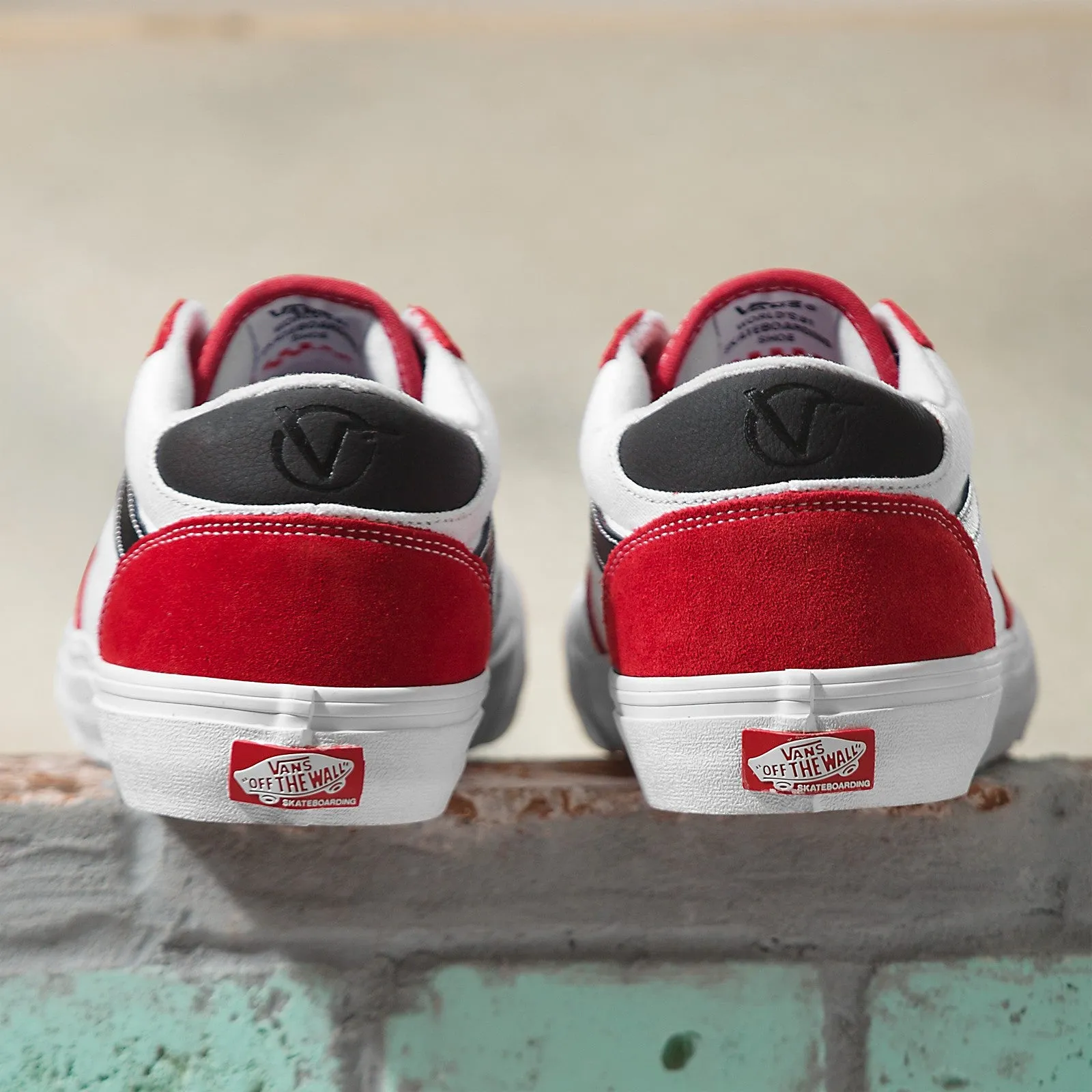 Vans Rowan Skateboard Shoe - Athletic Black/Red