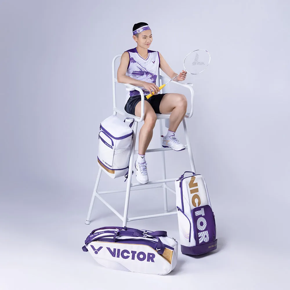 Victor BR3025TTY AJ Tai Tzu Ying Bright White/Medium Purple Racket Backpack