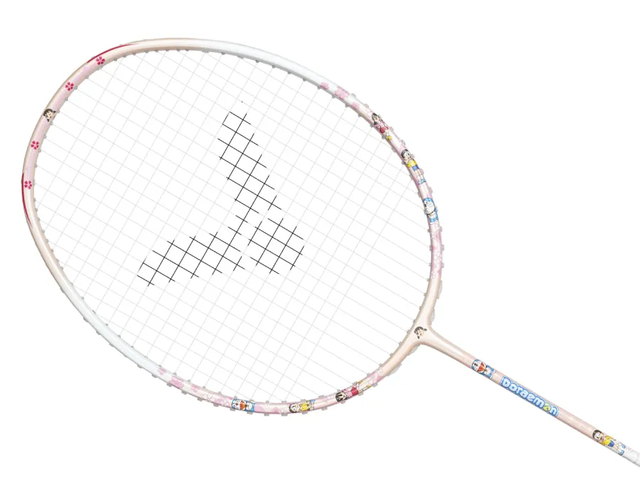 [VICTOR X DORAEMON] DRM-Set IB Pink and Blue Badminton Racket Set