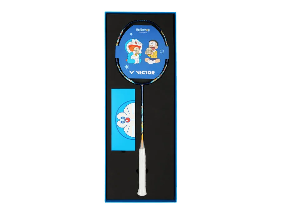 [VICTOR X DORAEMON] DRM-Set IB Pink and Blue Badminton Racket Set