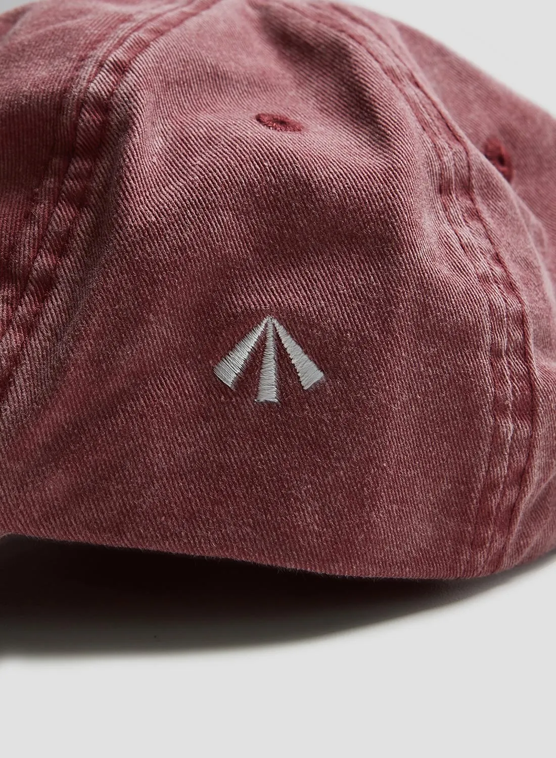 Vintage 6 Panel Cap in Washed Burgundy