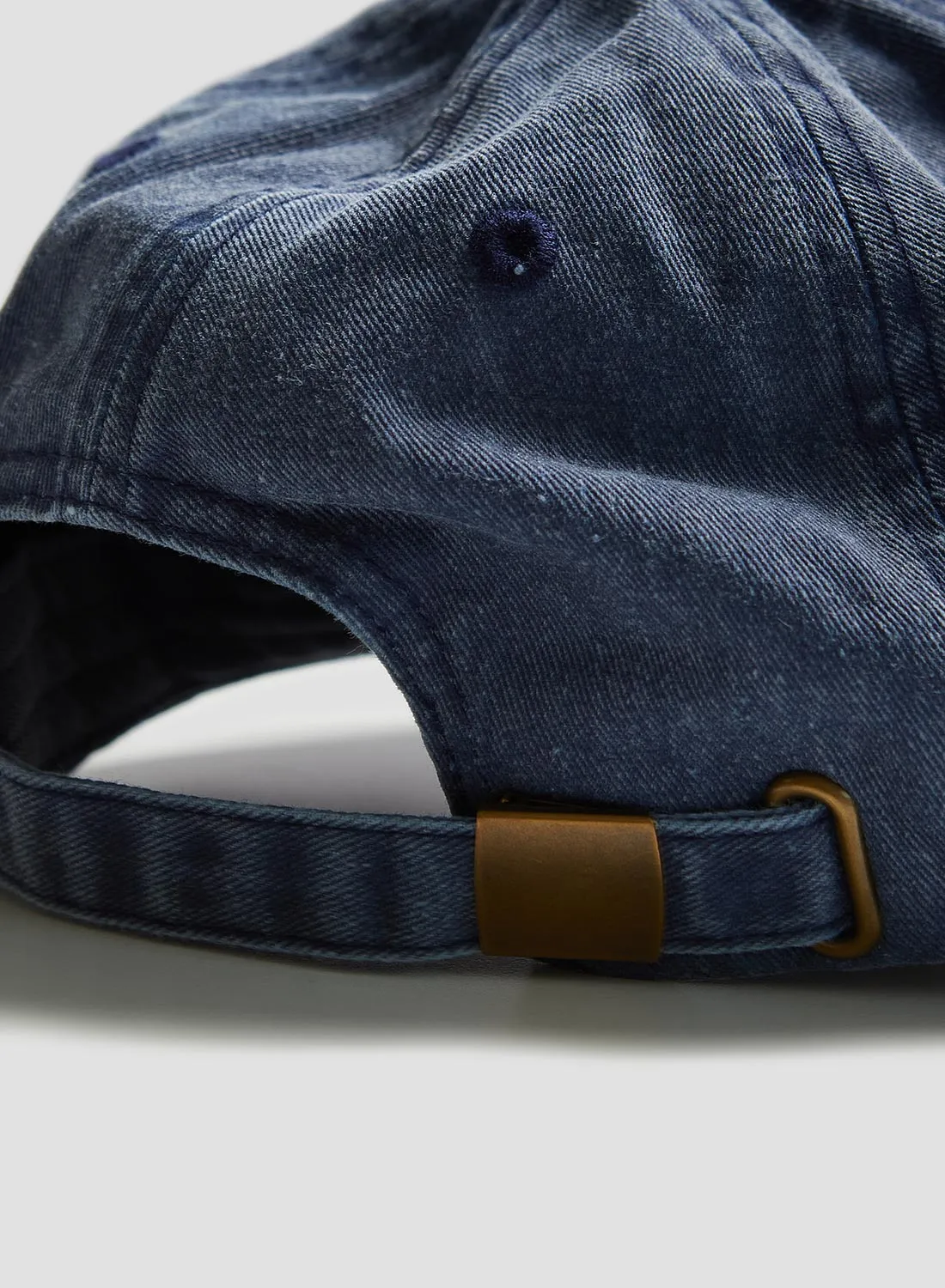 Vintage 6 Panel Cap in Washed Denim