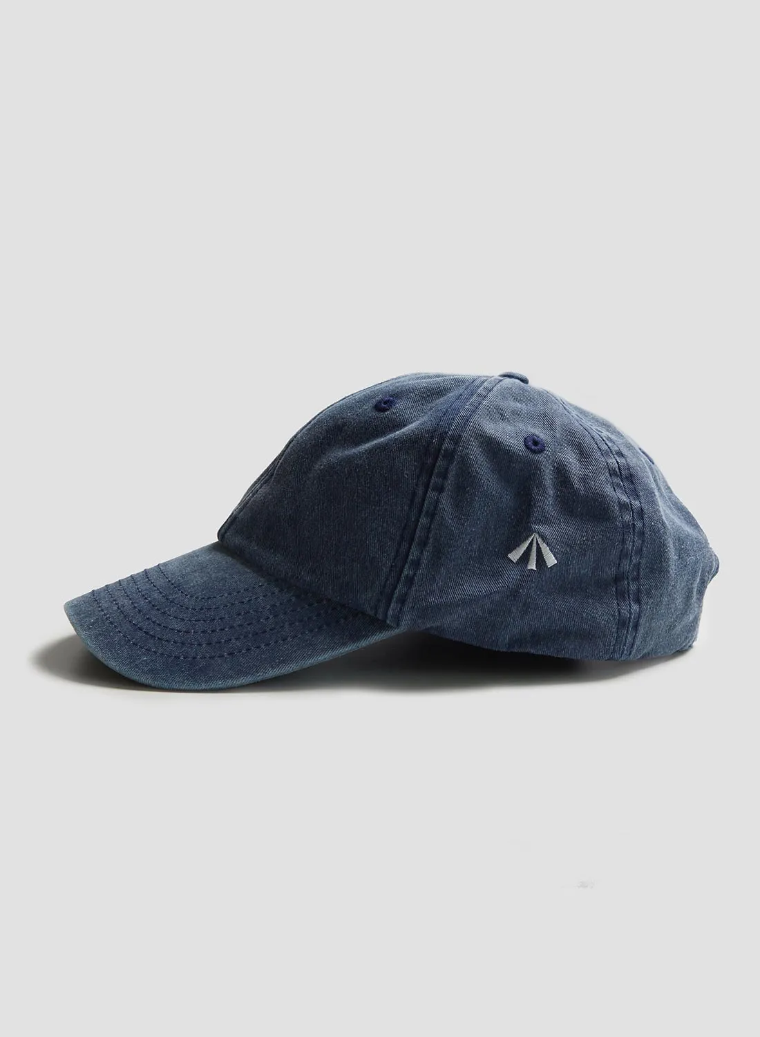 Vintage 6 Panel Cap in Washed Denim