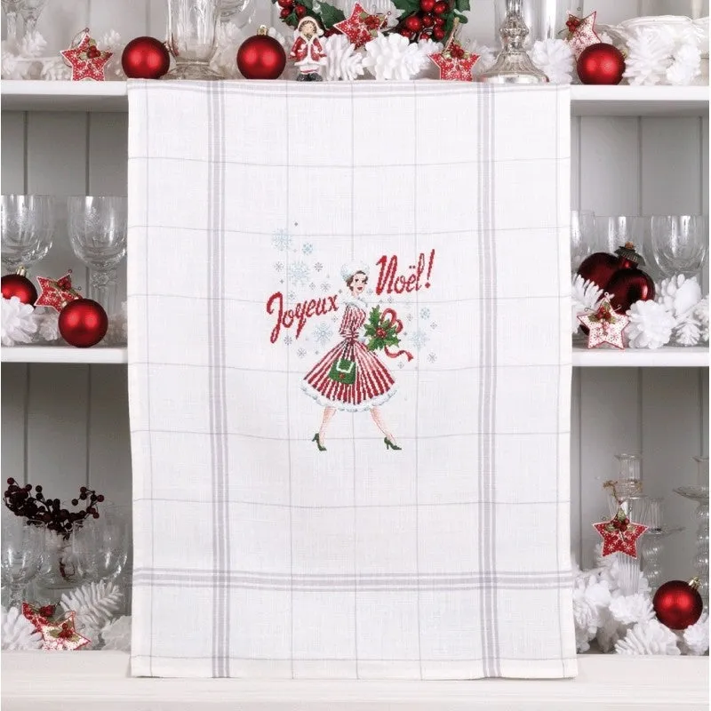 Vintage Christmas - Tea Towel