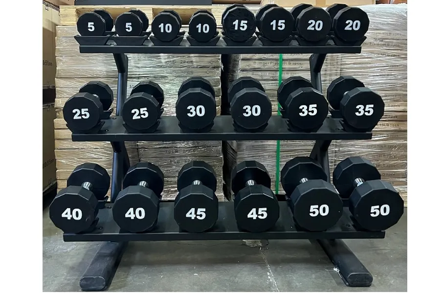 Warrior 12-Sided Urethane Dumbbells