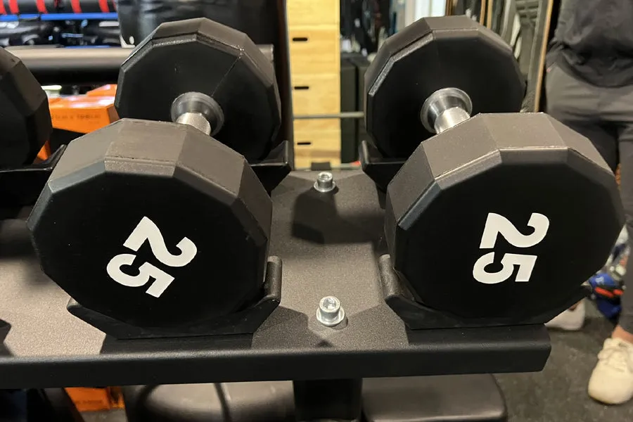 Warrior 12-Sided Urethane Dumbbells