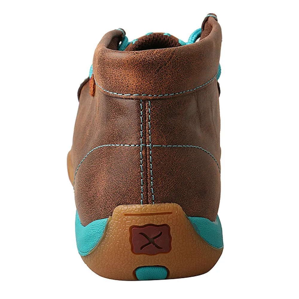 WDM0072 Twisted X Women's Driving Moc With Turquoise Detail