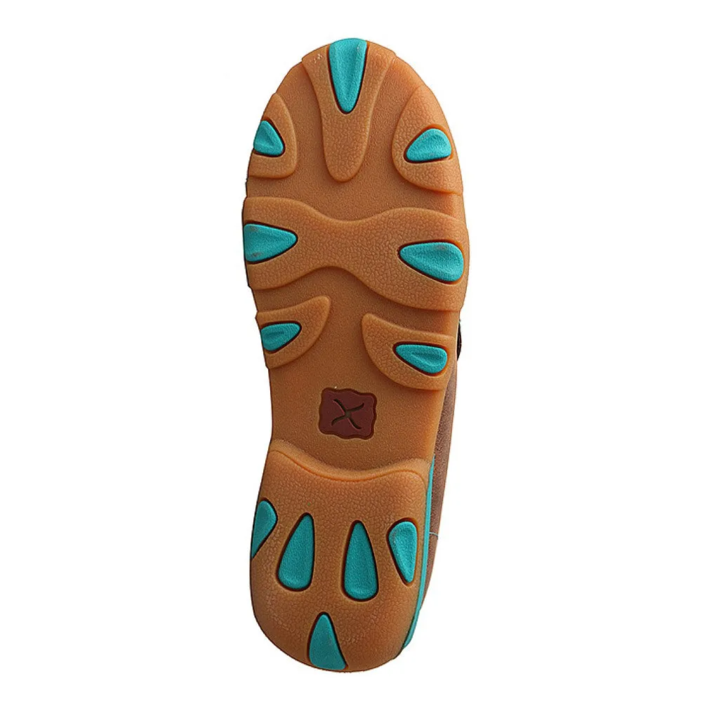 WDM0072 Twisted X Women's Driving Moc With Turquoise Detail