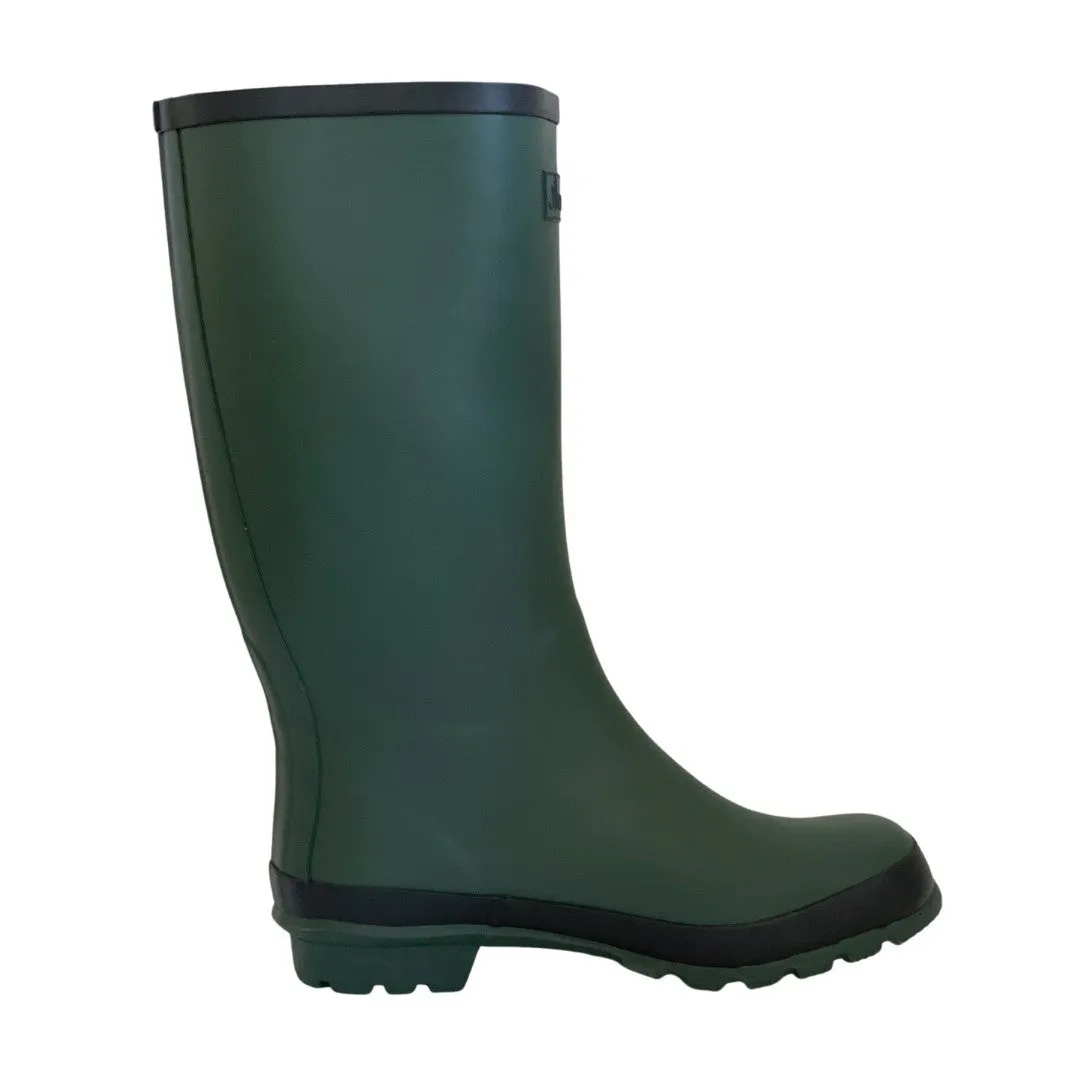 Wide Calf Rain Boots - 15 to 19 inch calf - Green - Regular Width in Ankle