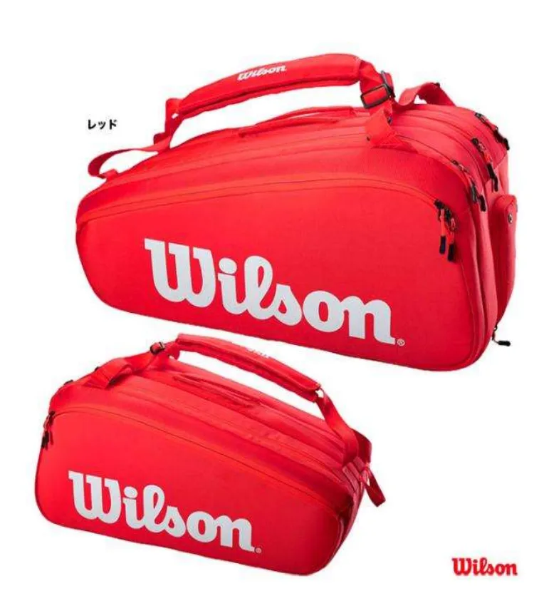 WILSON SUPER TOUR 15 PK BAG RED