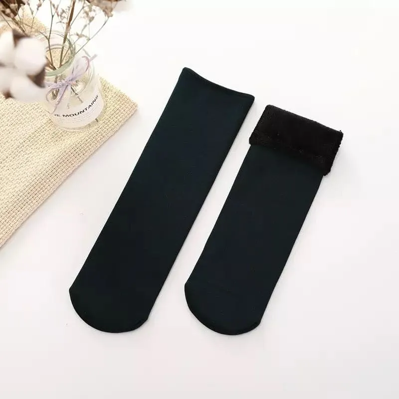 Winter Warm Thicken Thermal Socks, Wool Cashmere Snow Seamless Socks, Unisex Warm Socks Winter Thicken Thermal Wool Cashmere Socks, Seamless Female Fur Socks