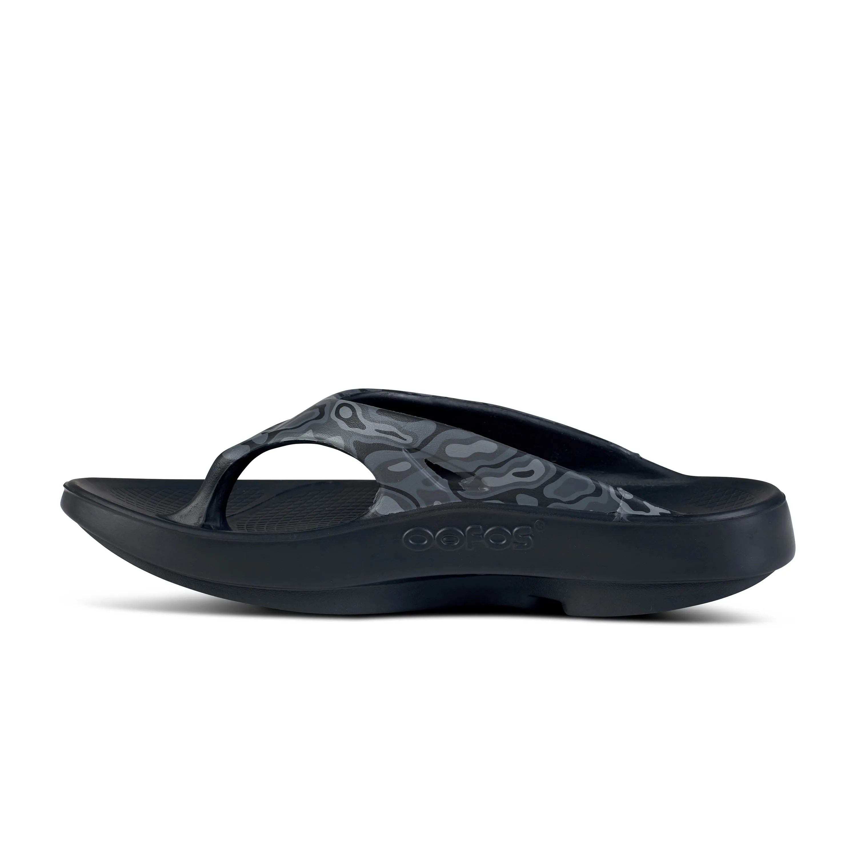 Women's OOFOS OOriginal 1001BKGYCM Color:  Black Cloud