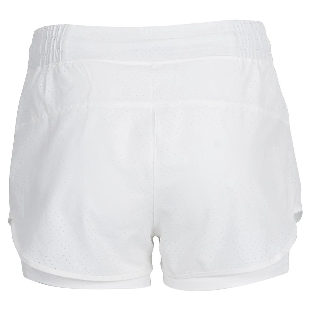 Women's Pindot Mara Tennis Skort White