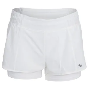 Women's Pindot Mara Tennis Skort White