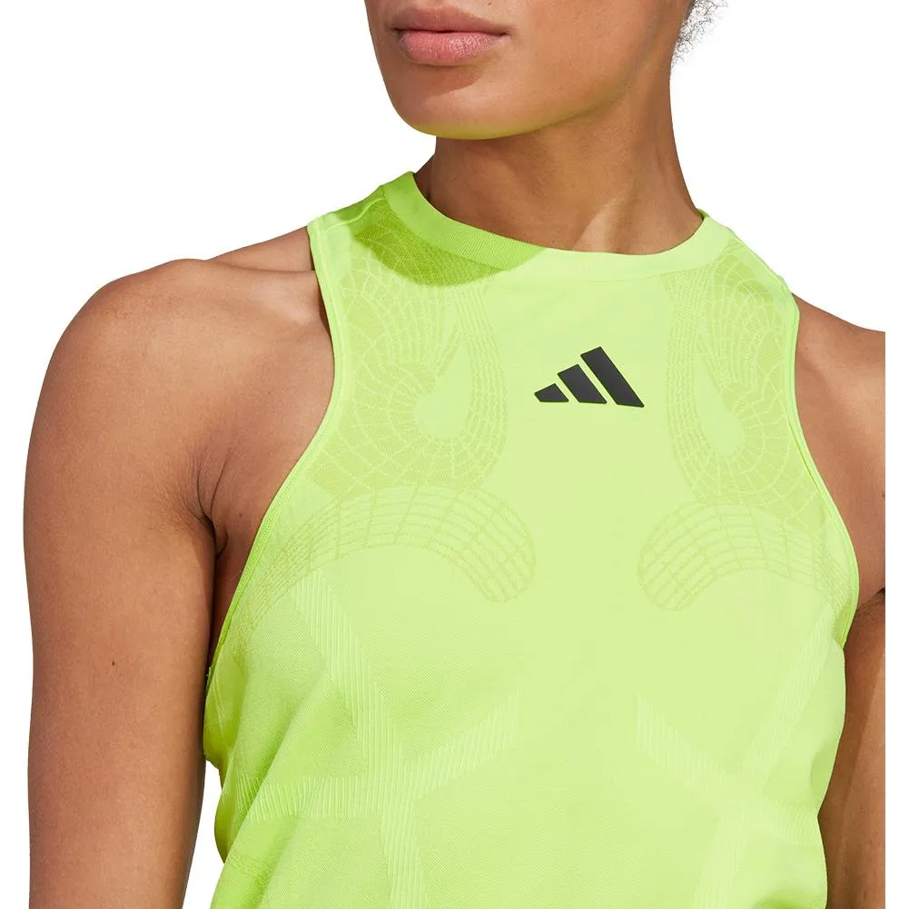 Women's Seamless Tennis Y-Tank Lucid Lemon