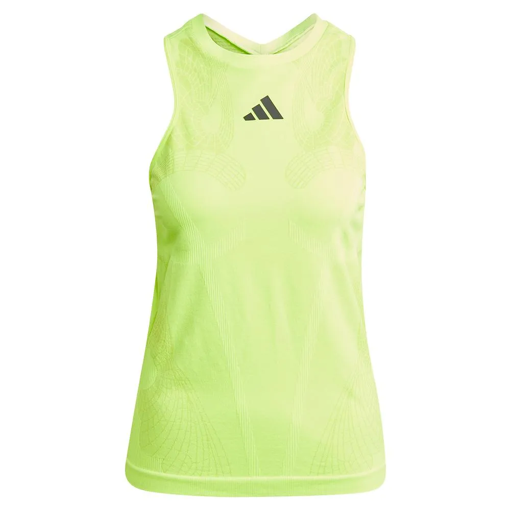 Women's Seamless Tennis Y-Tank Lucid Lemon